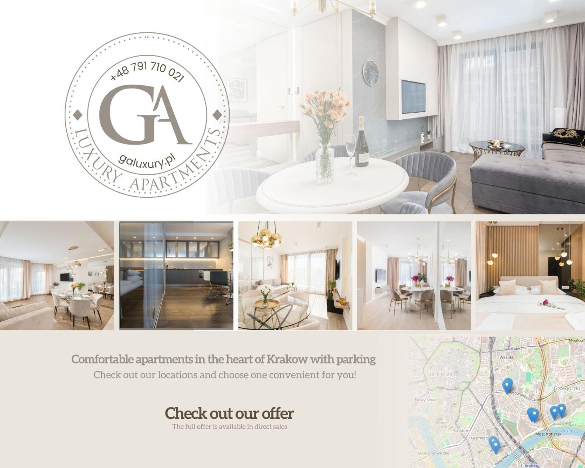 Ga Luxury Apartments M45 Krakow Dış mekan fotoğraf